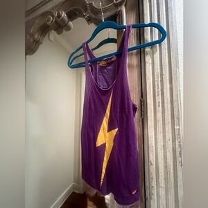 Aviator Nation Purple Bolt Tank. ⚡️. XS. EUC